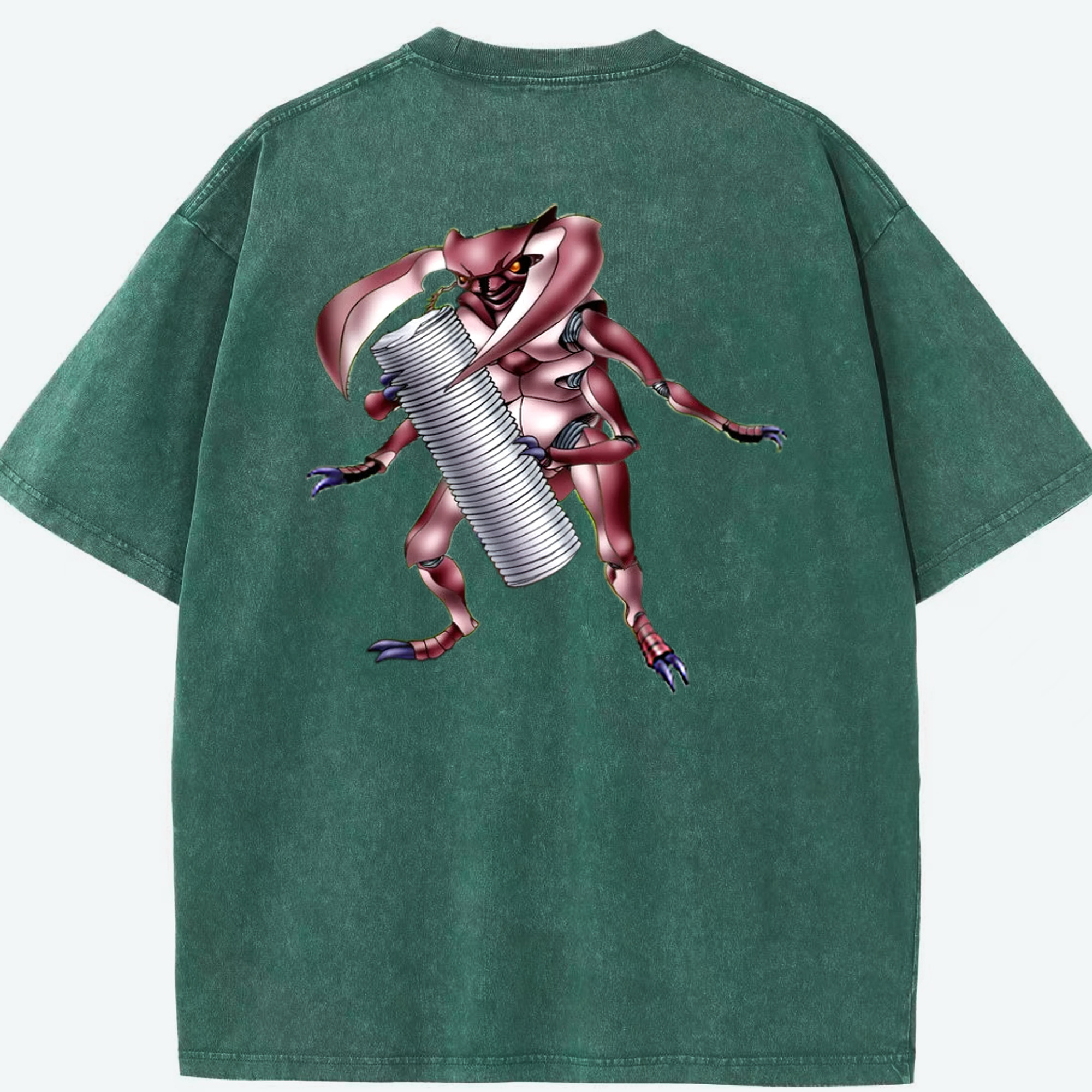 （画像用） 遊☆戯☆王 Yu-Gi-Oh! 綿100% ヴィンテージ風 半袖Tシャツ（背面プリント）